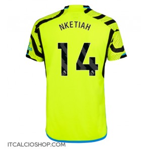 Arsenal Eddie Nketiah #14 Seconda Maglia 2023-24 Manica Corta